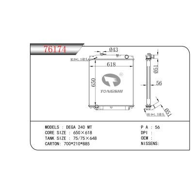 適用于 DEGA 240 MT 散熱器