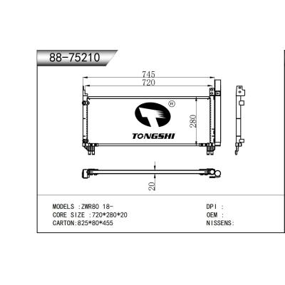 適用于   ZWR80 18-   冷凝器